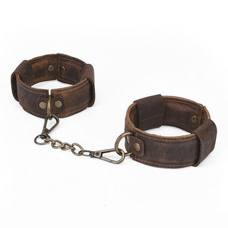 Old School Genuine Leather Sex Cuffs