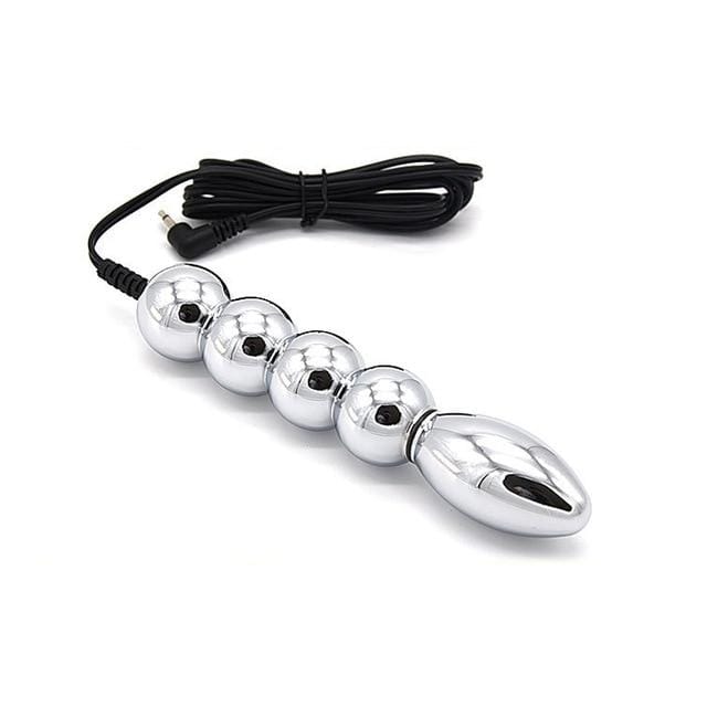 Presenting an image of Kinky Double Play Electrosex Wand stainless steel wands for safe and luxurious play.