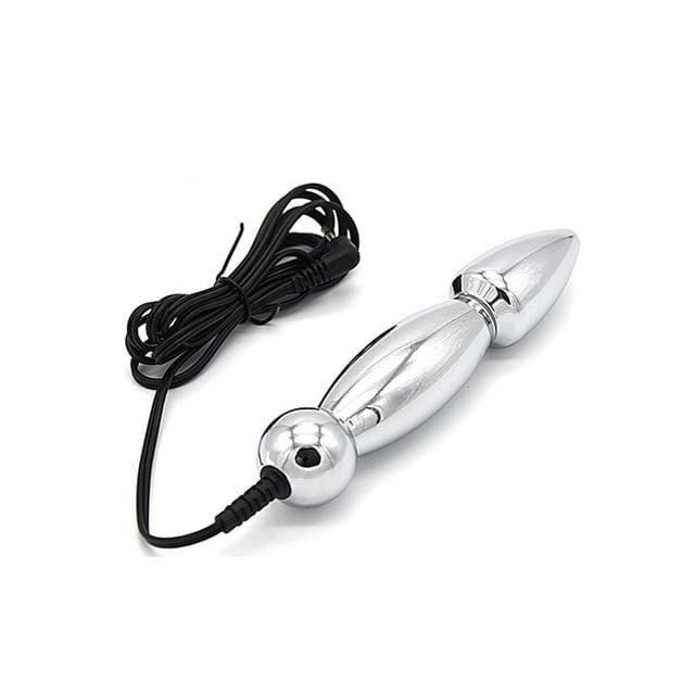 Featuring an image of Kinky Double Play Electrosex Wand with varying shapes and textures for unique experiences.