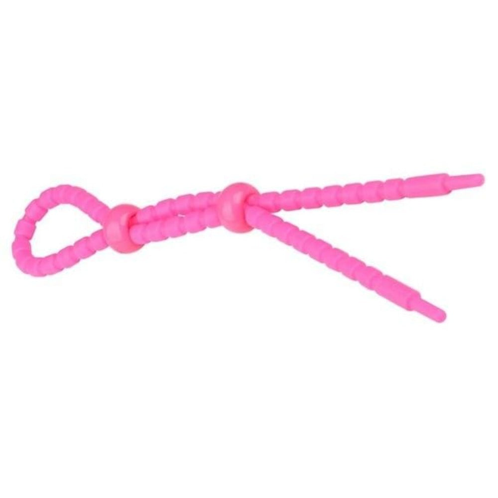 A picture of a premium quality Threaded Ball Tie bondage tool crafted from hypoallergenic silicone, ensuring safety and durability for prolonged use.