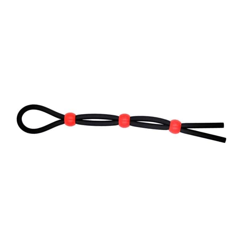 This is an image of the Stretchy Cock and Ball Bondage Lasso made from premium silicone for comfort and safety during intimate moments.