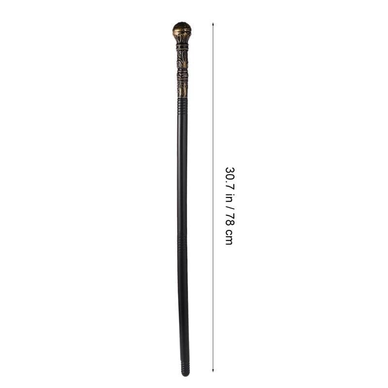This is an image of a robust plastic toy cane with elegant engravings, designed for dominance and pleasure, offering a new realm of sensations in intimate games.