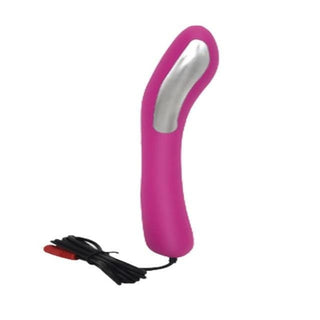 Presenting an image of USB Rechargeable Anal Estim Set with dimensions of 2.76-inch width for power host and 1.18 to 1.42-inch width for plug.