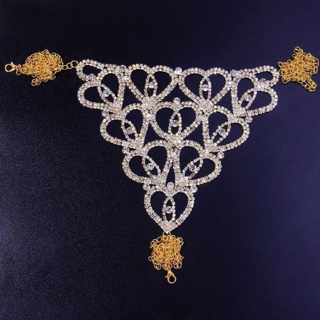 View of Seductive Thong Erotic Jewelry showcasing its intricate design and balance between revealing and concealing elements.