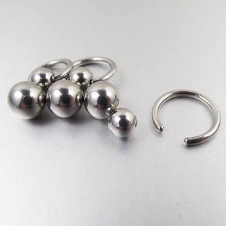 Hypoallergenic stainless steel clit ring for safe and comfortable wear.