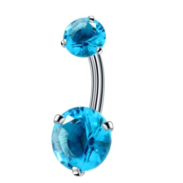 Zircon Crystal Clitoral Hood Piercing Jewelry for intimate expression and pleasure
