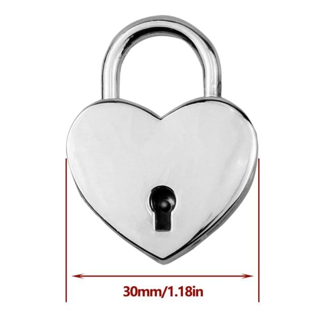 Heart Pad Lock Pendant, a seductive accessory with a timeless padlock design for intimate moments.