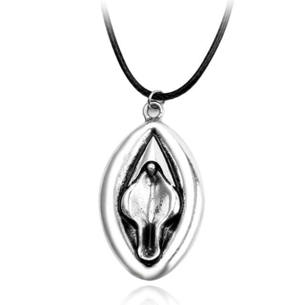 This is an image of Vagina Fetish Necklace, a fusion of design and comfort with customizable features.
