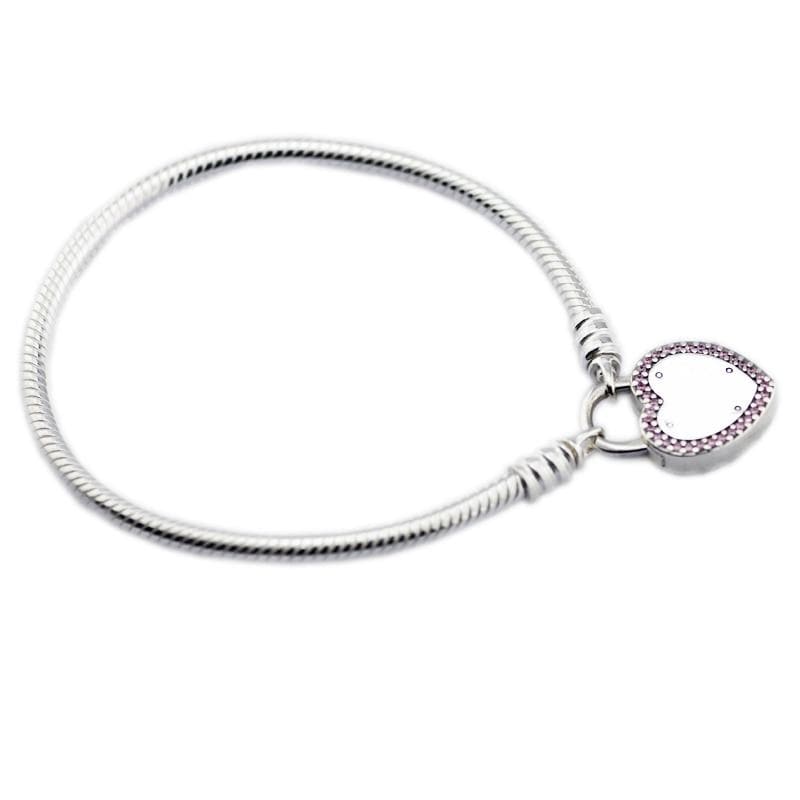 Heart bracelet crafted from 925 sterling silver, symbolizing love and passion.