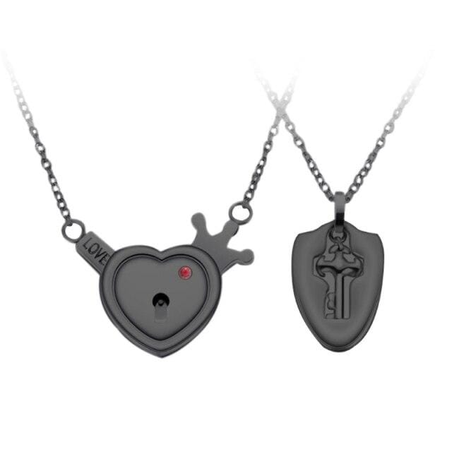 In the photograph, you can see an image of Stylish Lock and Key Necklace Set for Couples, featuring heart-shaped pendants and a unique lock and key design symbolizing unity and mutual understanding.