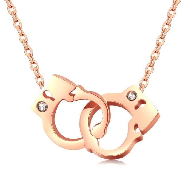 What you see is an image of Captivity Chain Submissive Necklace, crafted from high-quality vacuum-plated stainless steel for durability and comfort.