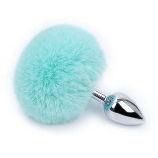 Colorful faux fur tail accessory crafted from high-grade stainless steel for safety and comfort.