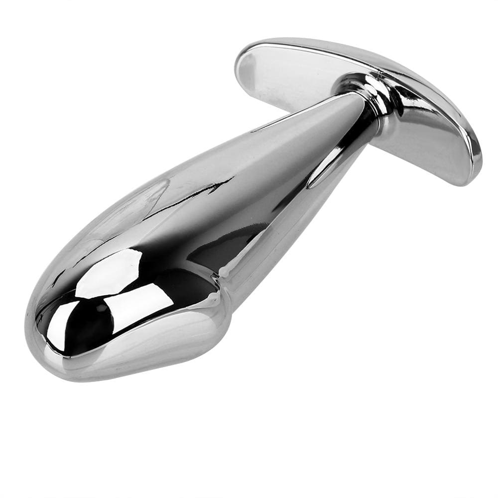 What you see is an image of Dick-Inspired Stainless Steel Pretty Jeweled Plug 3.94 Inches Long for safe and sensuous play.