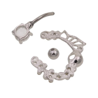 Surgical stainless steel Orgasm Friendly VCH Piercing Ring with 0.47 inch barbell length and 0.06 inch gauge for a perfect fit and dazzling aesthetic.