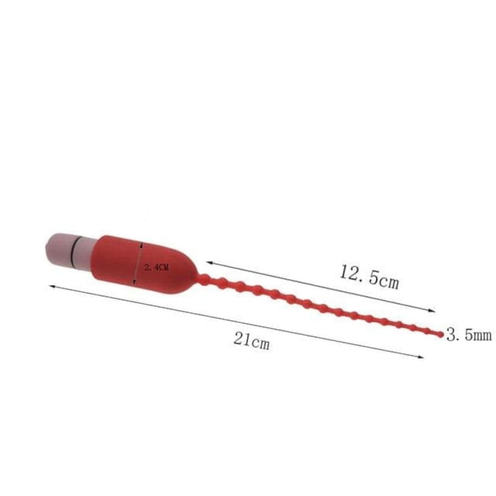 Image of 10 vibration frequencies on Medical-Grade Silicone Urethral Penis Plug for customizable pleasure