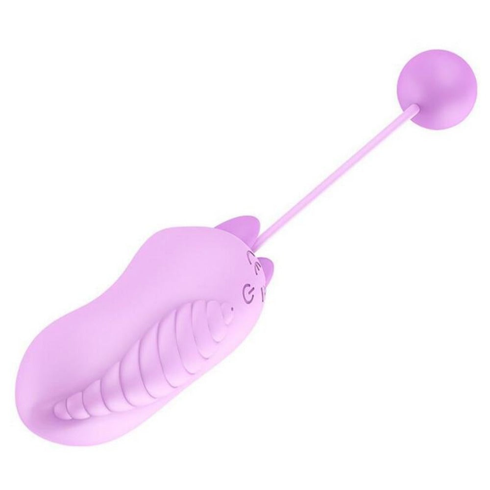 This is an image of the ten pulsation frequency options of Random Color Foxy Vibrating Kegel Balls for customizable pleasure.
