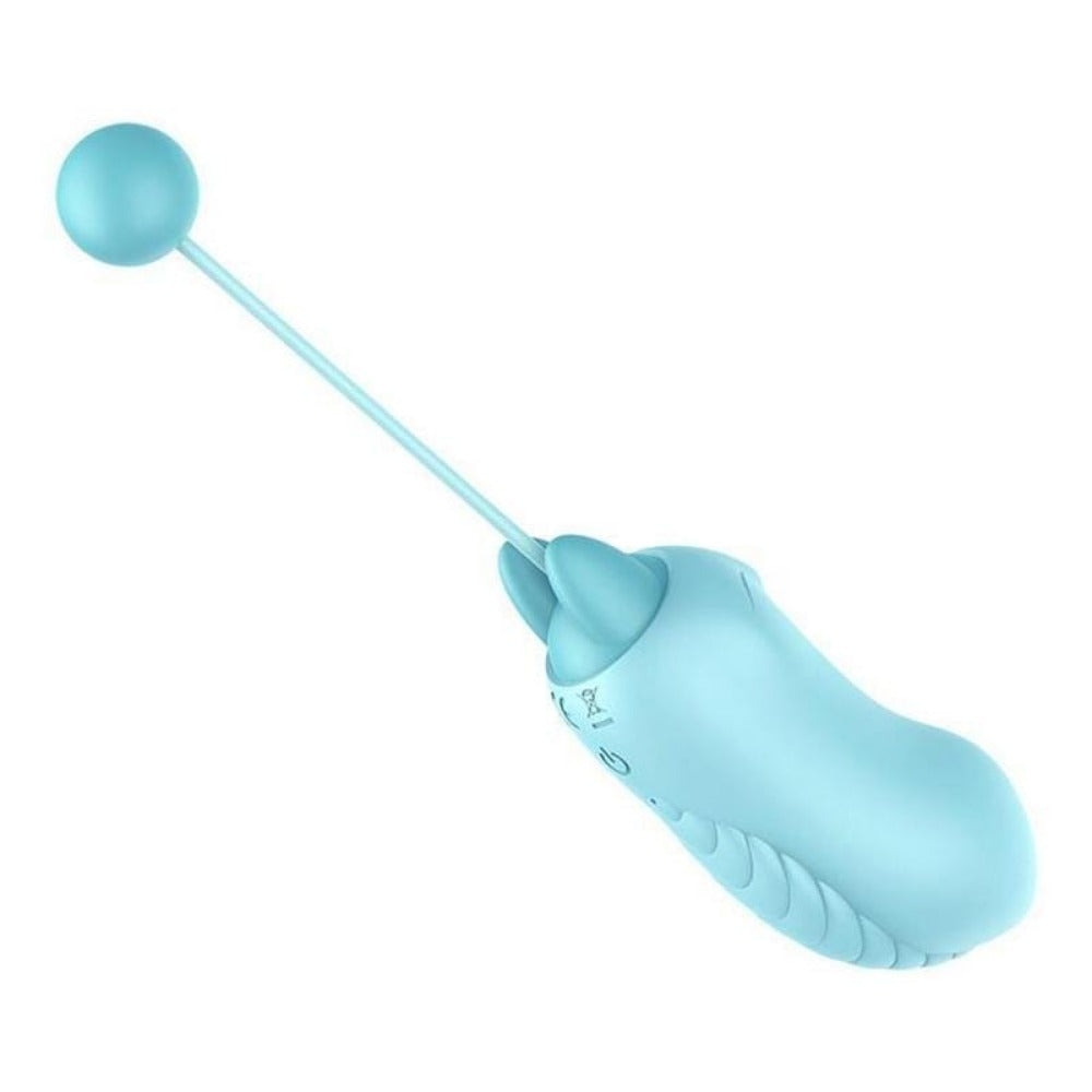 An image showcasing the smooth surface of Random Color Foxy Vibrating Kegel Balls for easy insertion.