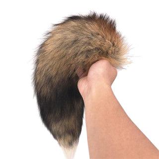 Faux Brown Fox Cat Fur Plug