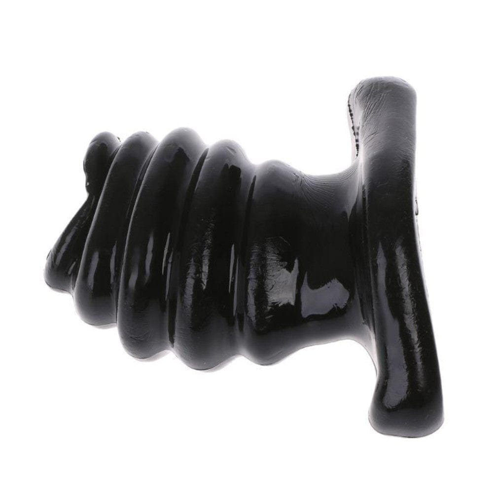Featuring an image of Rippled Butt Plug 3.66 Inches Long Tunnel with hollow design for unrestricted access