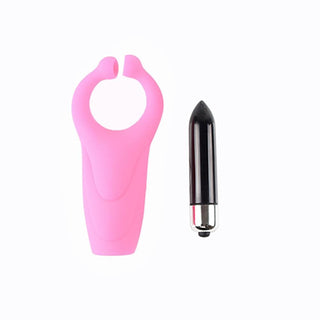 Take a look at an image of Pocket-Size Vibrating Clit Clamp that is 100% waterproof for easy cleaning.