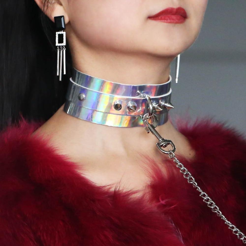 Presenting an image of En Vogue Holographic Collar designed to embrace your unique style and enhance your seductive appeal.