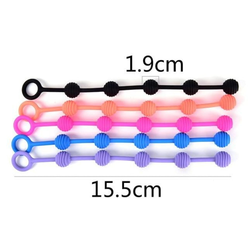 Unleash your desires with these silicone anal beads