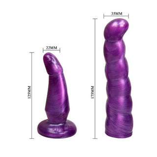 Image of the Double Penetration Purple Strap On Dildo, a versatile sex toy for women looking to enhance intimacy and explore new pleasures.