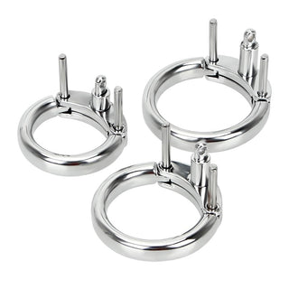 This image displays the 5-in-1 ring set, symbolizing the journey towards restraint and tantalizing tension.