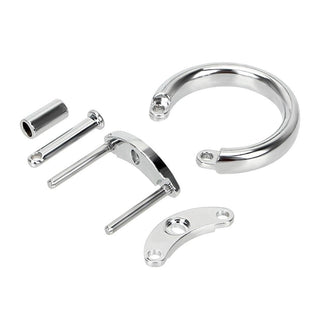 Metal ring accessory for Insatiable Mister Metal Chastity Device in 40 mm diameter.