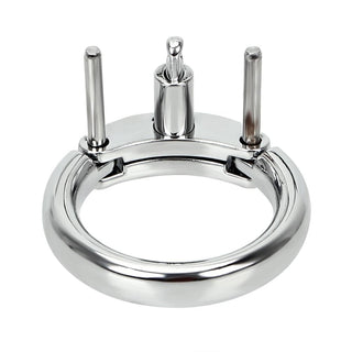 A visual of the 5-in-1 ring set, showcasing the cool metal construction for added sensation.
