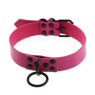 Pictured here is an image of Colorful Gothic Collar for Women made from soft and durable PU Leather material.