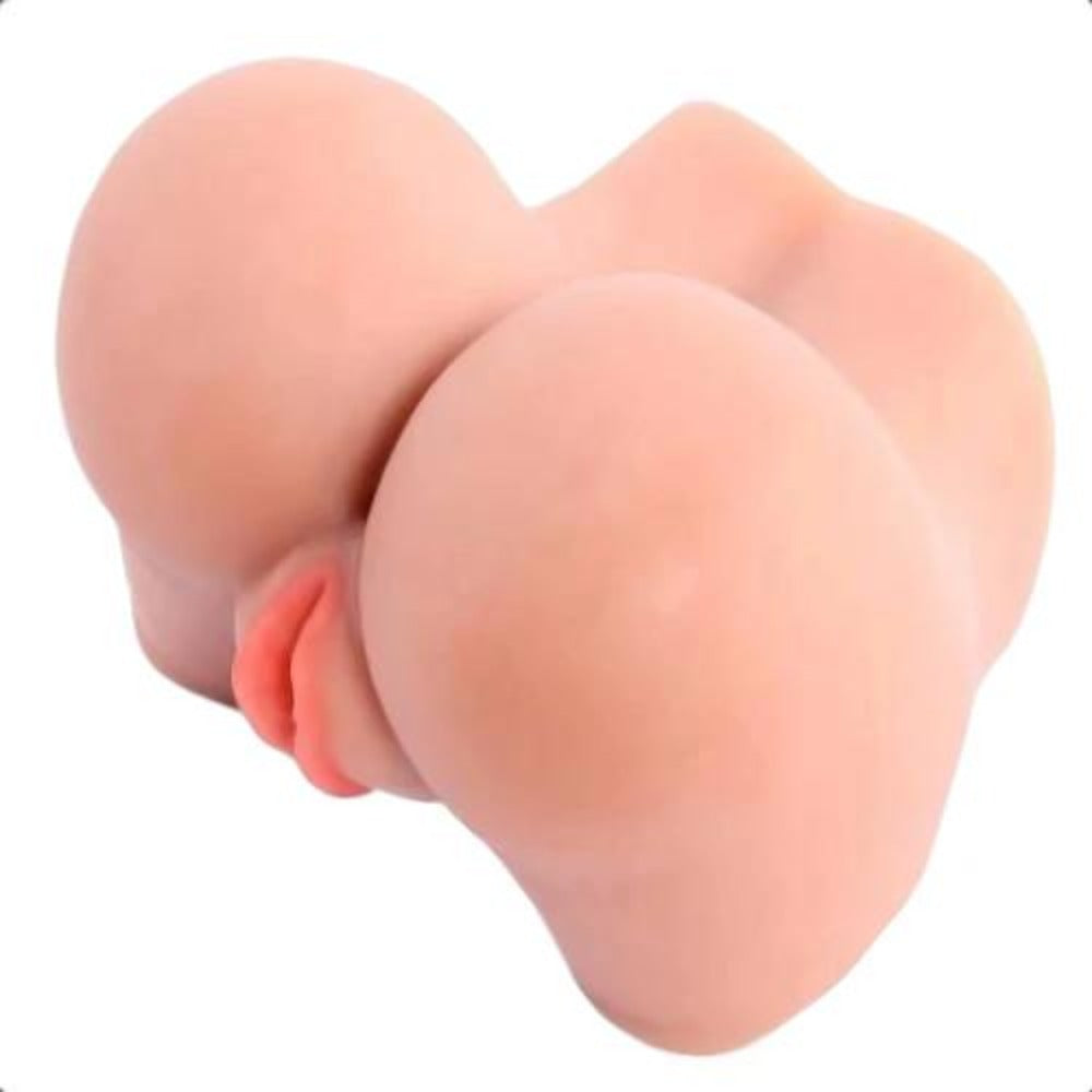 An image showcasing the dual tunnels of Booty Call Fake Pussy Sex Toy, offering varied stimulation options.